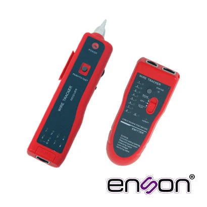 TESTER PROBADOR DE CABLE RJ45/RJ11 CON ACCESORIOS: TESTER-AUDIFONOS -CABLES PROBADORES -BATERIAS X 2 -ESTUCHE-Herramientas-ENSON-Bsai Seguridad & Controles