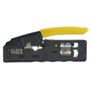 PONCHADORA/PELACABLES/CORTACABLES COMPACTA CON MATRACA PARA CONECTORES RJ45 Y RJ11/RJ12.-Herramientas-KLEIN TOOLS-Bsai Seguridad & Controles