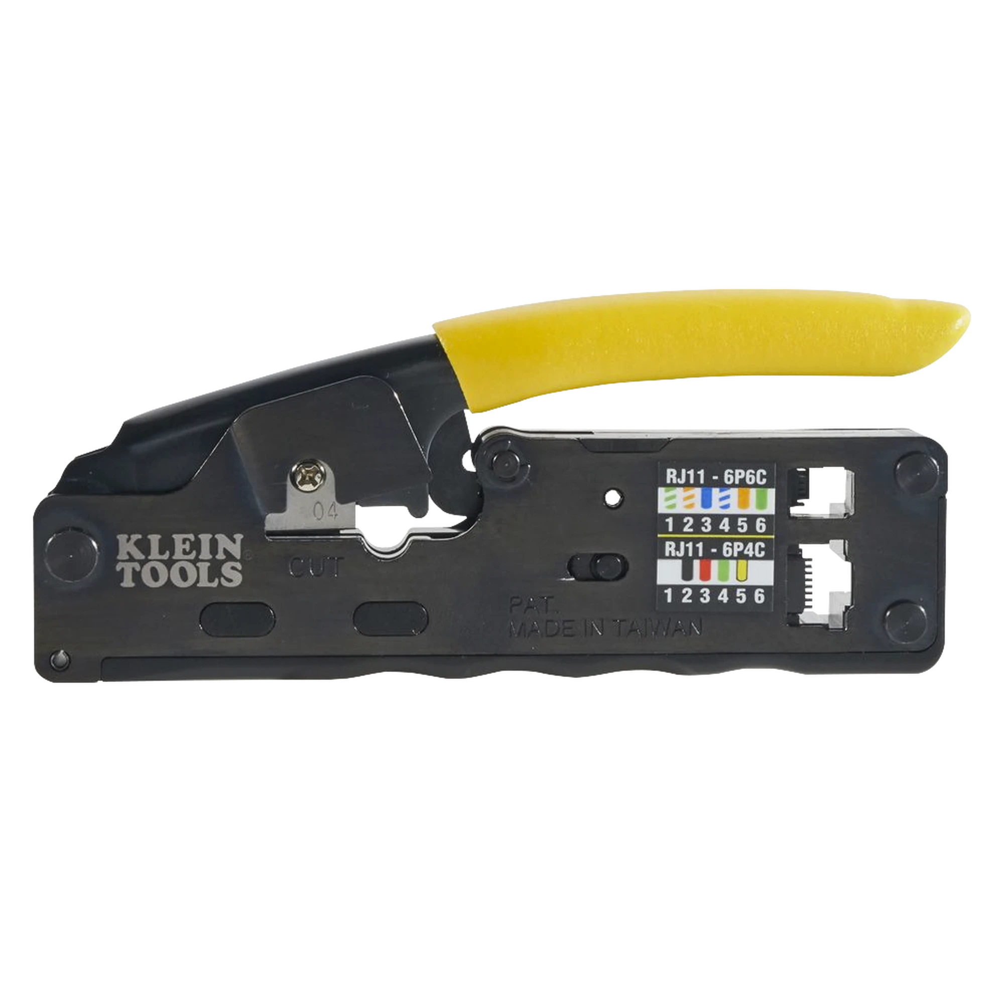 PONCHADORA/PELACABLES/CORTACABLES COMPACTA CON MATRACA PARA CONECTORES RJ45 Y RJ11/RJ12.-Herramientas-KLEIN TOOLS-Bsai Seguridad & Controles