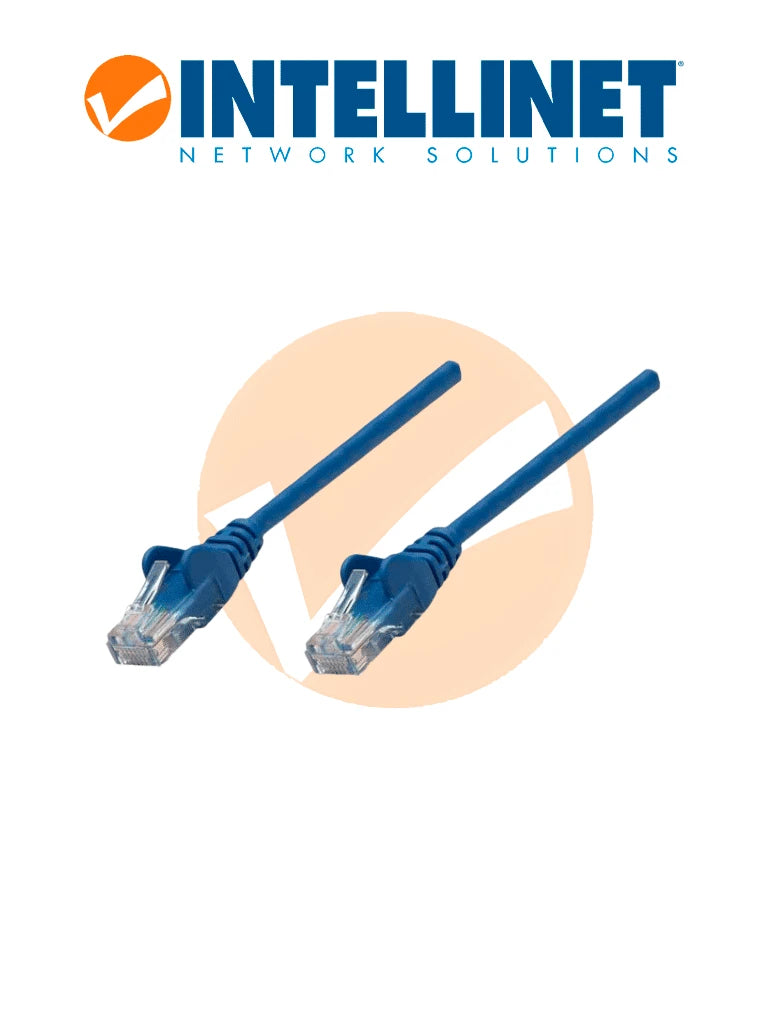 INTELLINET 347433 - CABLE DE RED, CAT6, UTP RJ45 MACHO / RJ45 MACHO, 0.15 M, AZUL-Patch Cord / Latiguillo-INTELLINET-Bsai Seguridad & Controles