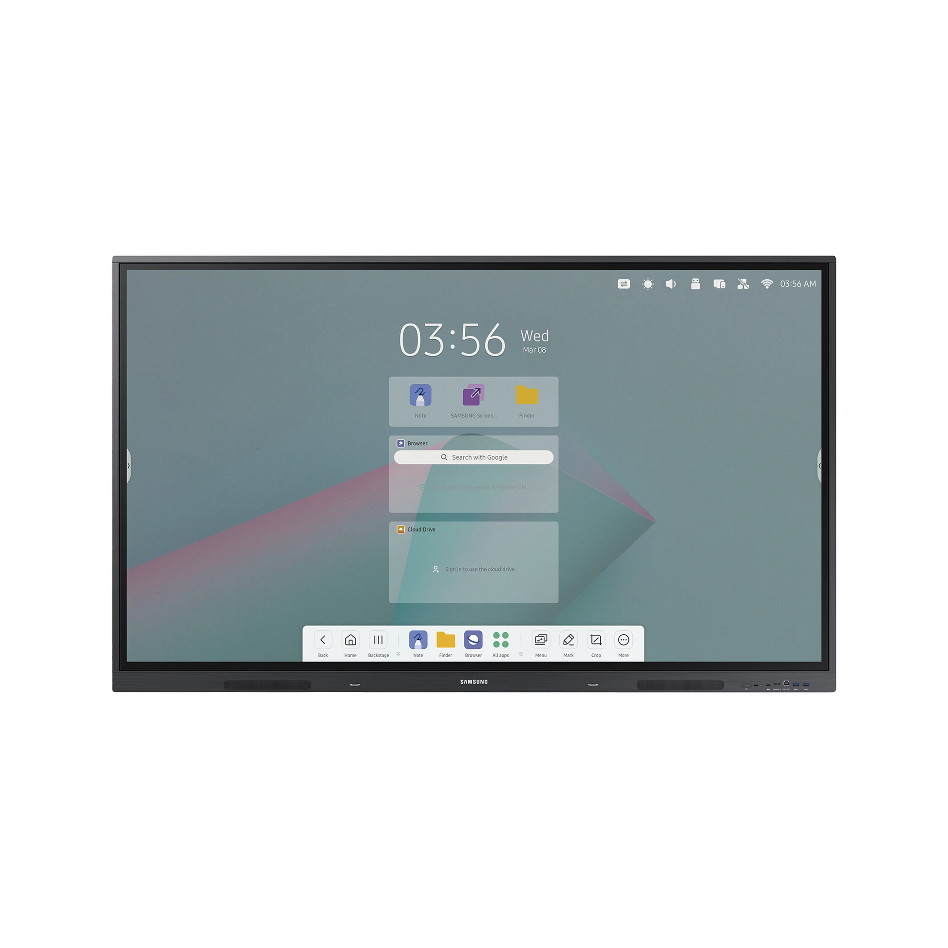 PANTALLA TACTIL INTERACTIVA 65" ANDROID 11 / TOUCH TIPO IR / UHD / 350 NITS / HDMI / USB / USB-C / WIFI / RJ45-VoIP - Telefonía IP - Videoconferencia-SAMSUNG ELECTRONICS-Bsai Seguridad & Controles