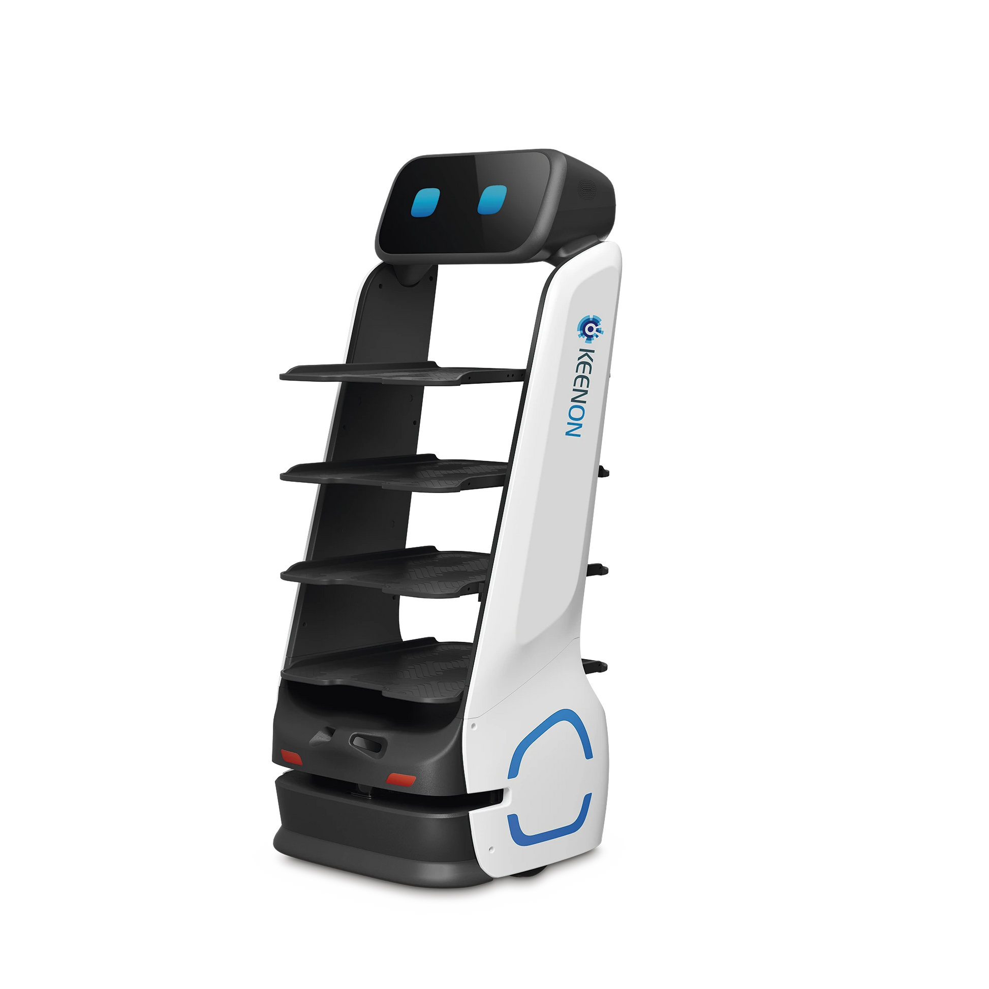 ROBOT AUTONOMO PARA SERVICIO DE MESEROS UBICADO POR SLAM (LASER) / MEJORA EL SERVICIO AL CLIENTE / SOPORTA 10 KGS POR CHAROLA / IDEAL PARA RESTAURANTES, CAFETERIAS, HOSPITALES, SALONES DE EVENTOS, ETC...-Robots-KEENON-Bsai Seguridad & Controles