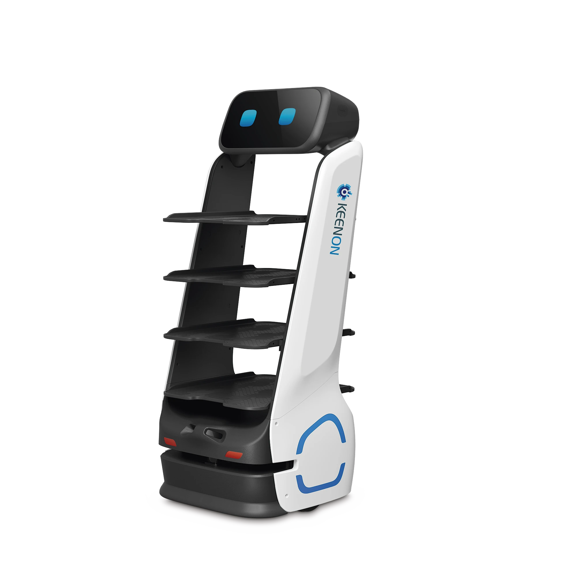 ROBOT AUTONOMO PARA SERVICIO DE MESEROS UBICADO POR SLAM (LASER) / MEJORA EL SERVICIO AL CLIENTE / SOPORTA 10 KGS POR CHAROLA / IDEAL PARA RESTAURANTES, CAFETERIAS, HOSPITALES, SALONES DE EVENTOS, ETC...-Robots-KEENON-Bsai Seguridad & Controles