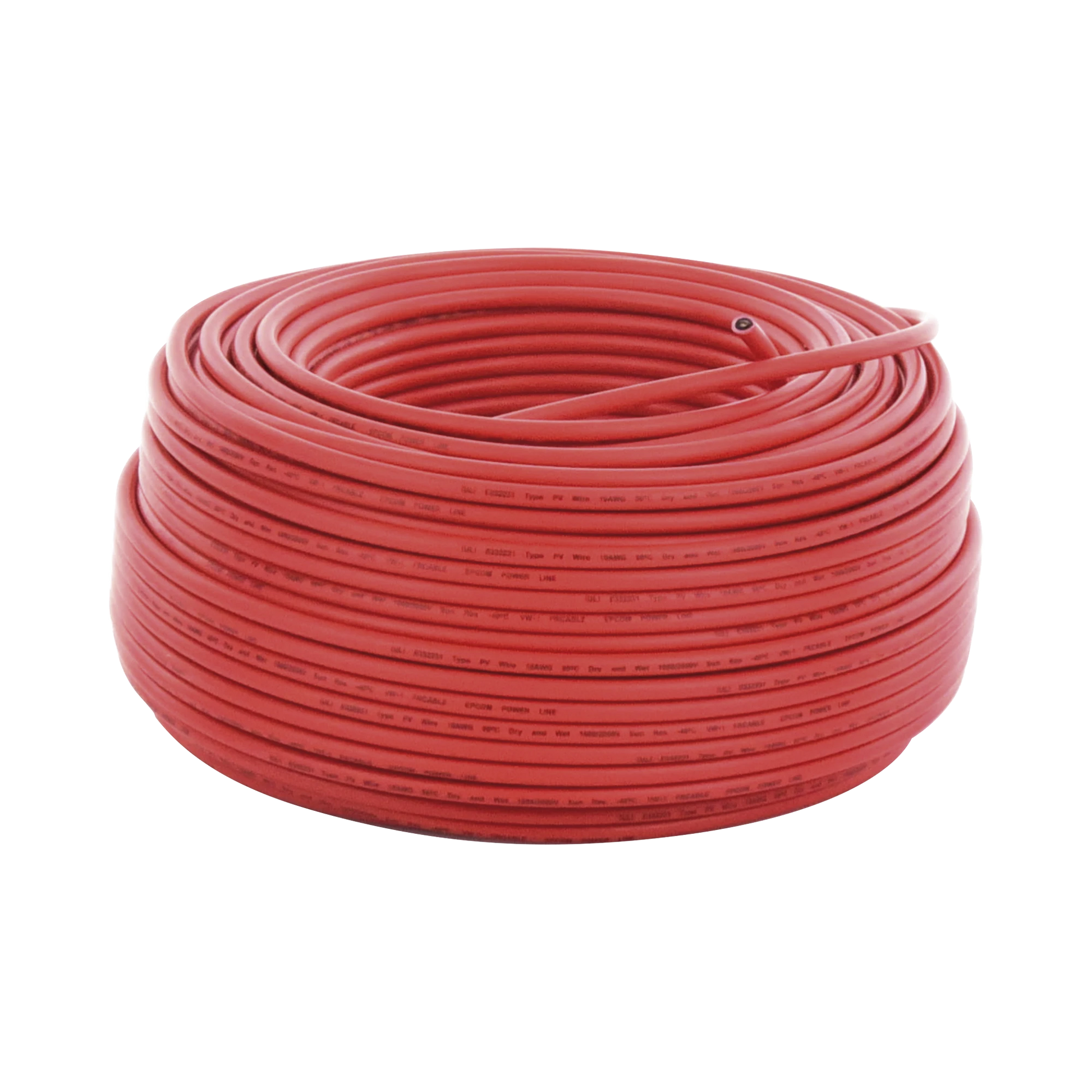 CABLE FOTOVOLTAICO ROJO / 6MM² (10AWG) / MATERIAL COBRE / 2000V / ROLLO DE 100 M-Accesorios Energía Solar y Eólica-EPCOM POWERLINE-Bsai Seguridad & Controles
