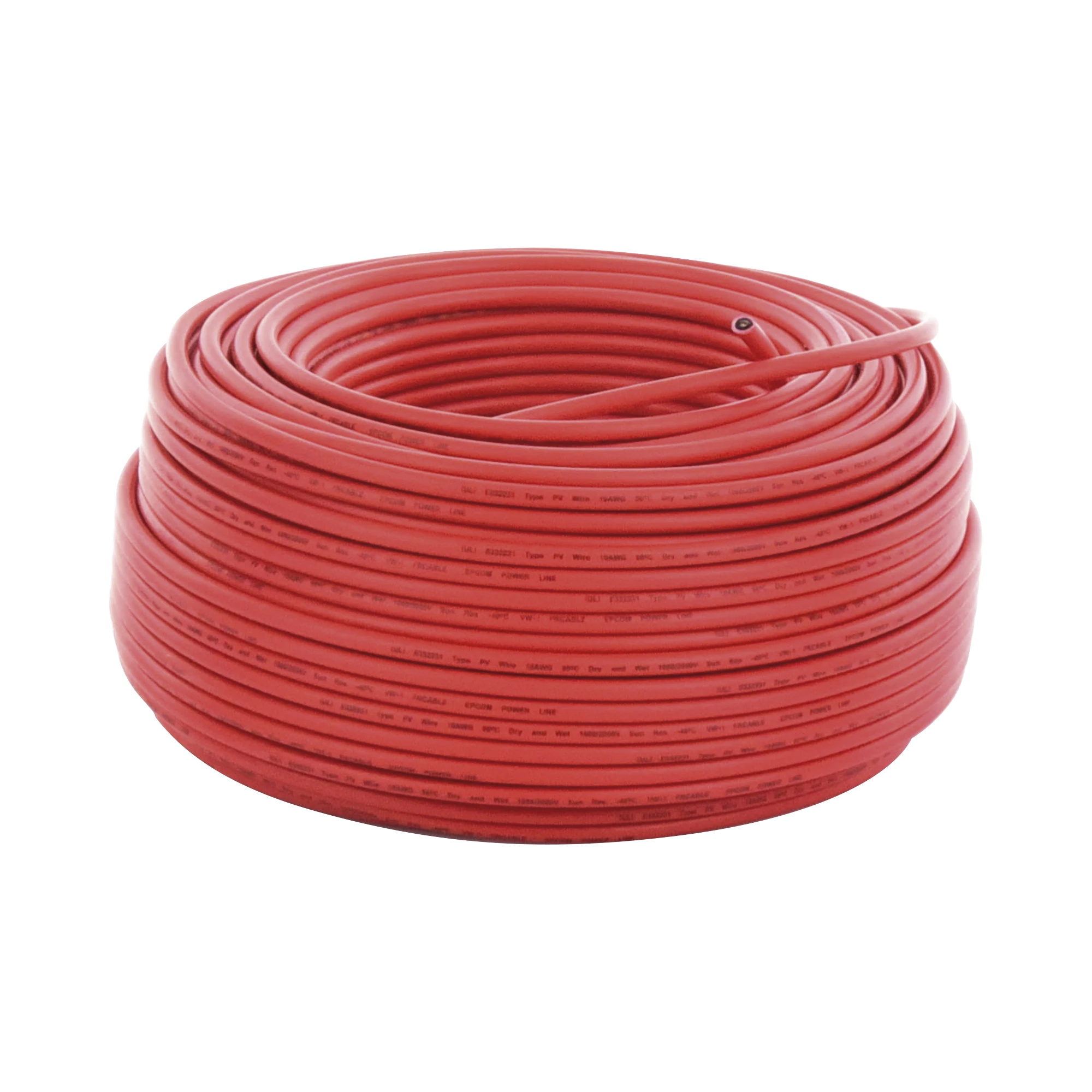CABLE FOTOVOLTAICO ROJO / 6MM² (10AWG) / MATERIAL COBRE / 2000V / ROLLO DE 100 M-Accesorios Energía Solar y Eólica-EPCOM POWERLINE-Bsai Seguridad & Controles