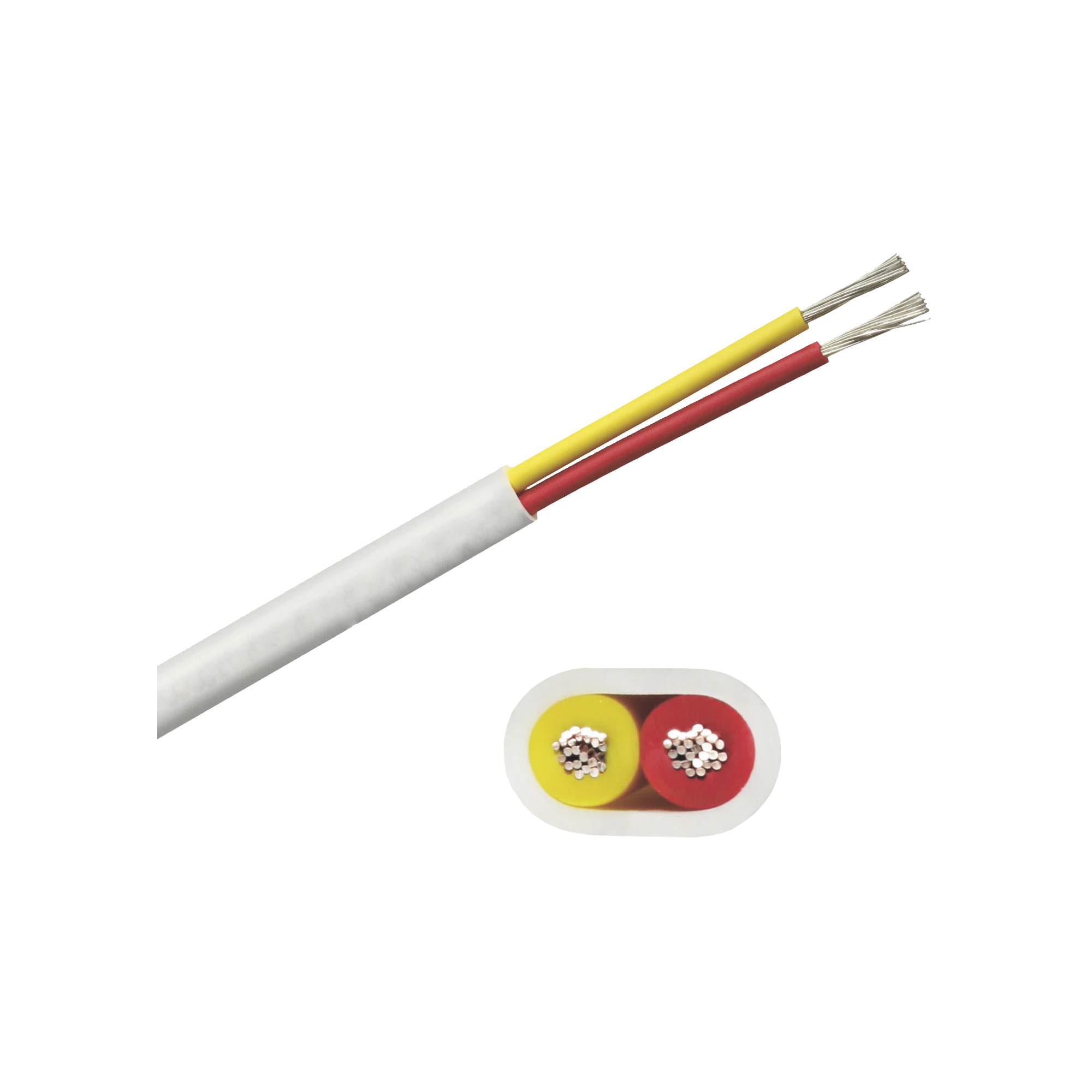 ROLLO DE CABLE PLANO GRADO MARINO CALIBRE 16, DE 2 CONDUCTORES (ROJO Y AMARILLO) DE 100 PIES (30.48 M).-Soluciones Marinas-COBRA WIRE &AMP; CABLE-Bsai Seguridad & Controles