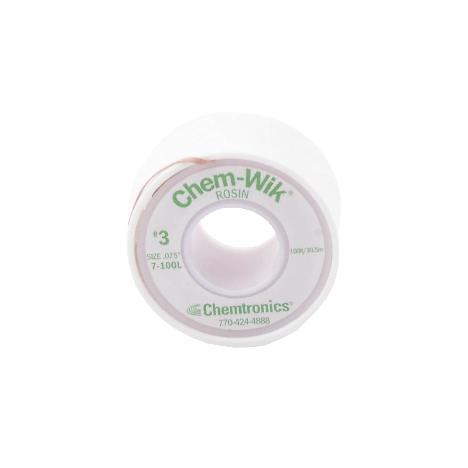 ROLLO DE DESOLDAR CHEMTRONICS, 100 FT, 30 MTS, 0.075 INCHES.-Equipo de Laboratorio-SYSCOM-Bsai Seguridad & Controles