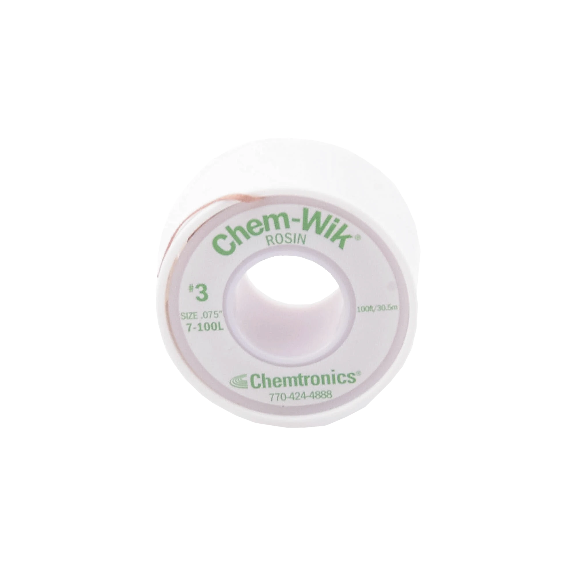 ROLLO DE DESOLDAR CHEMTRONICS, 100 FT, 30 MTS, 0.075 INCHES.-Equipo de Laboratorio-SYSCOM-Bsai Seguridad & Controles