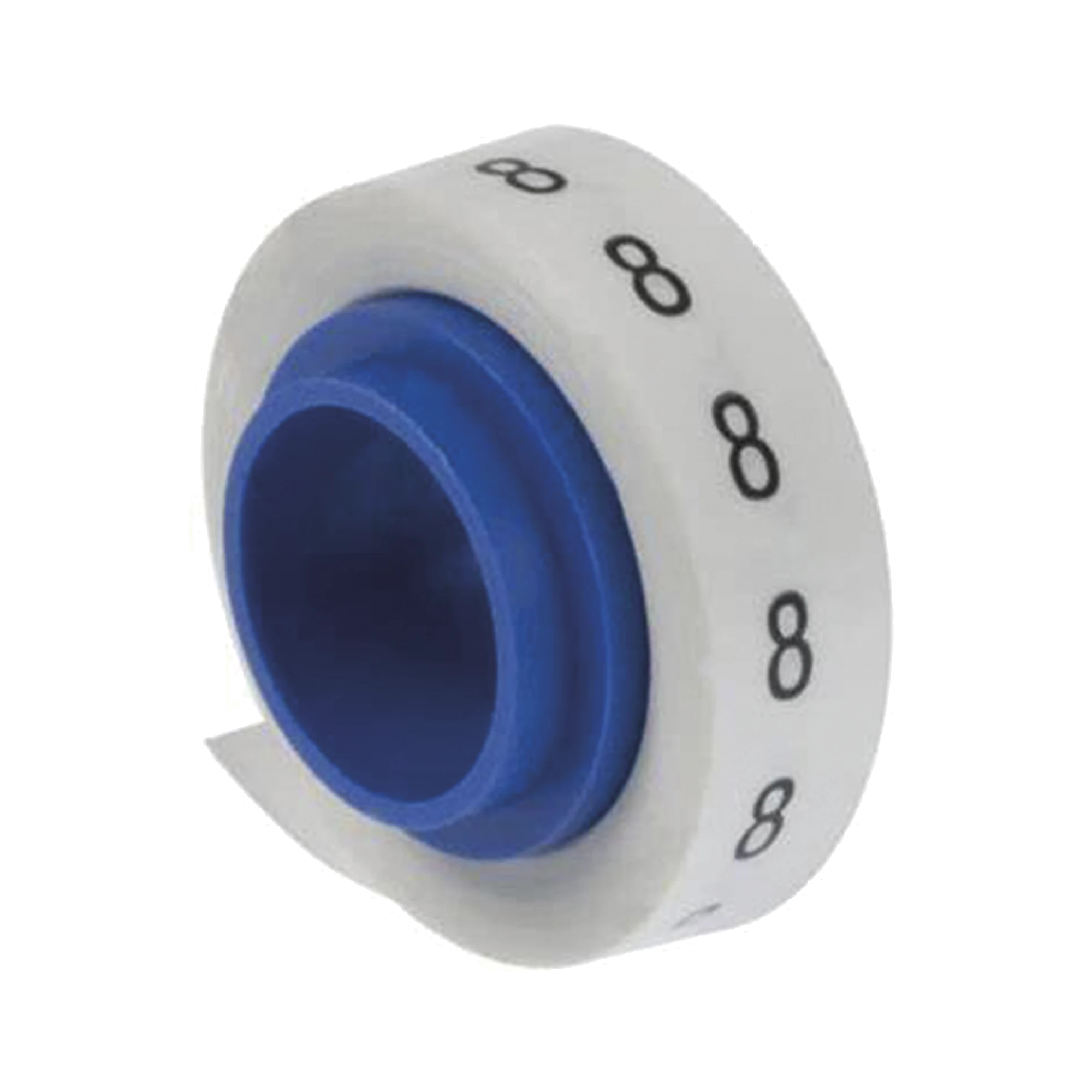 ROLLO DE ETIQUETAS MARCADORAS, PRE-IMPRESOS CON EL NÚMERO 8, DE 2.4 METROS, COLOR BLANCO-Ferreteria-PANDUIT-Bsai Seguridad & Controles
