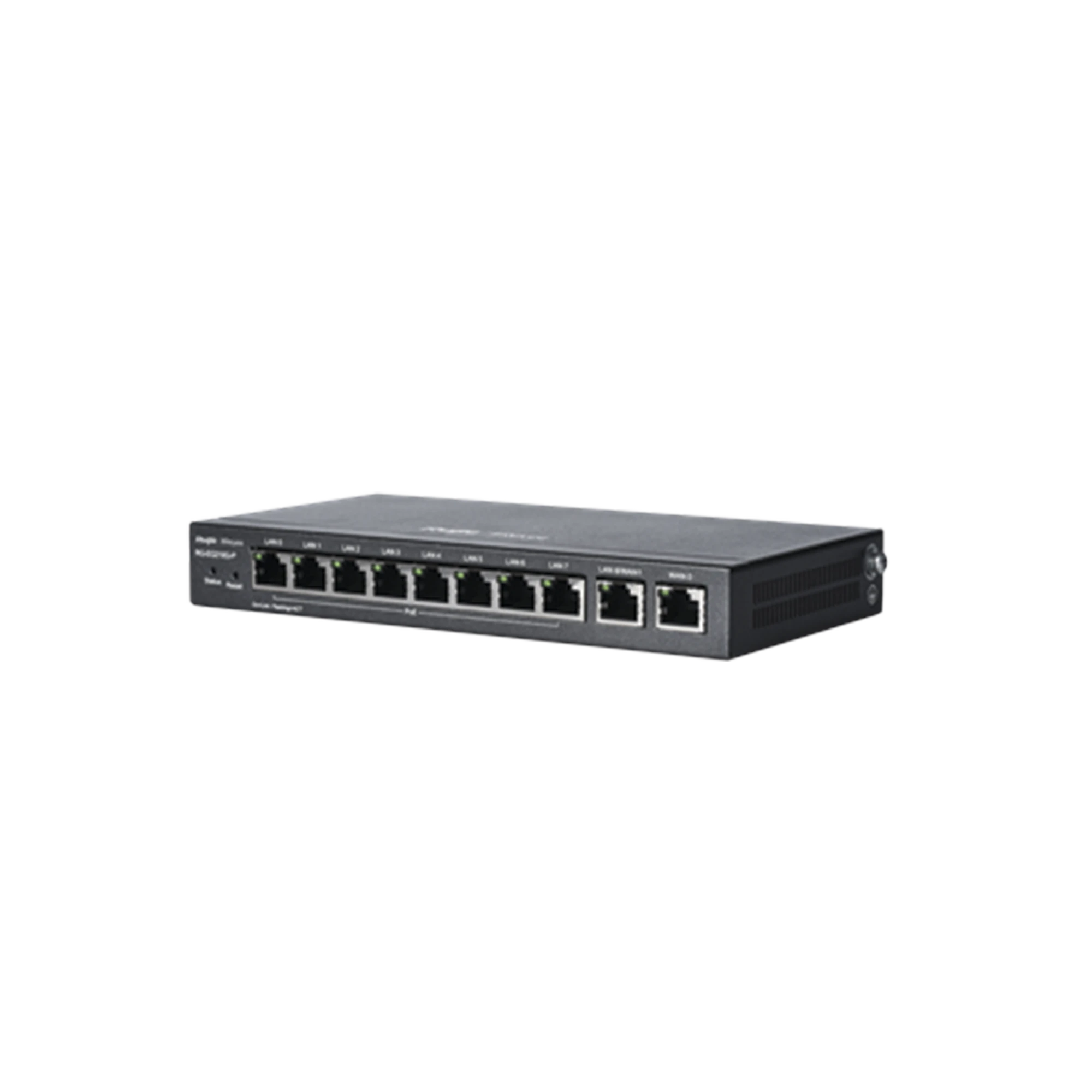 ROUTER BALANCEADOR CLOUD 10 PUERTOS GIGABIT (8 SON POE), SOPORTA 4X WAN CONFIGURABLES, HASTA 200 CLIENTES CON DESEMPEÑO DE 600 MBPS ASIMÉTRICOS-Networking-RUIJIE-Bsai Seguridad & Controles