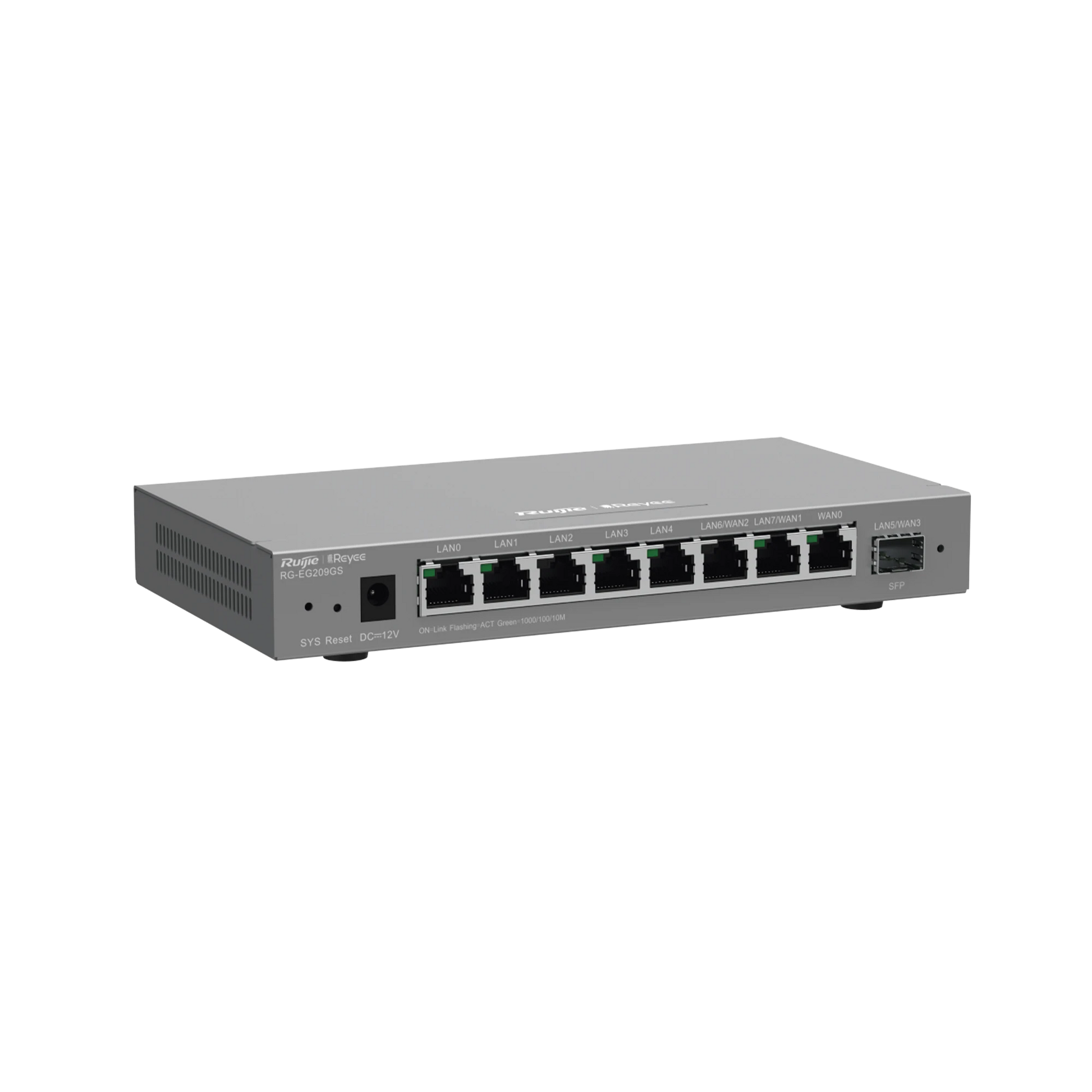ROUTER BALANCEADOR CLOUD, 8 PUERTOS GIGABIT Y 1 PUERTO SFP, SOPORTA 4X WAN CONFIGURABLES, HASTA 200 CLIENTES.-Networking-RUIJIE-Bsai Seguridad & Controles