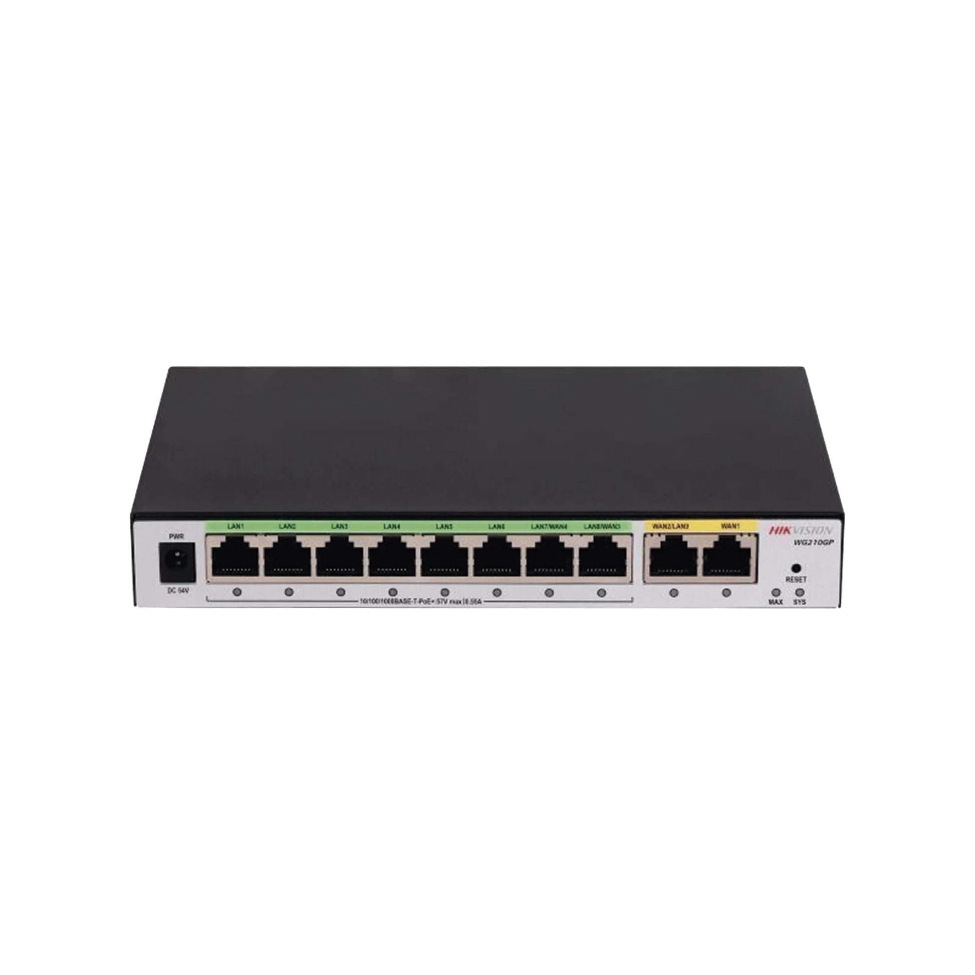 ROUTER GIGABIT POE+ / IDEAL PARA ACCESS POINT (AP) / 8 PUERTOS GIGABIT POE+ / 2 PUERTOS WAN / HASTA 200 CLIENTES-Networking-HIKVISION-DS-3WG210GP-SI-Bsai Seguridad & Controles