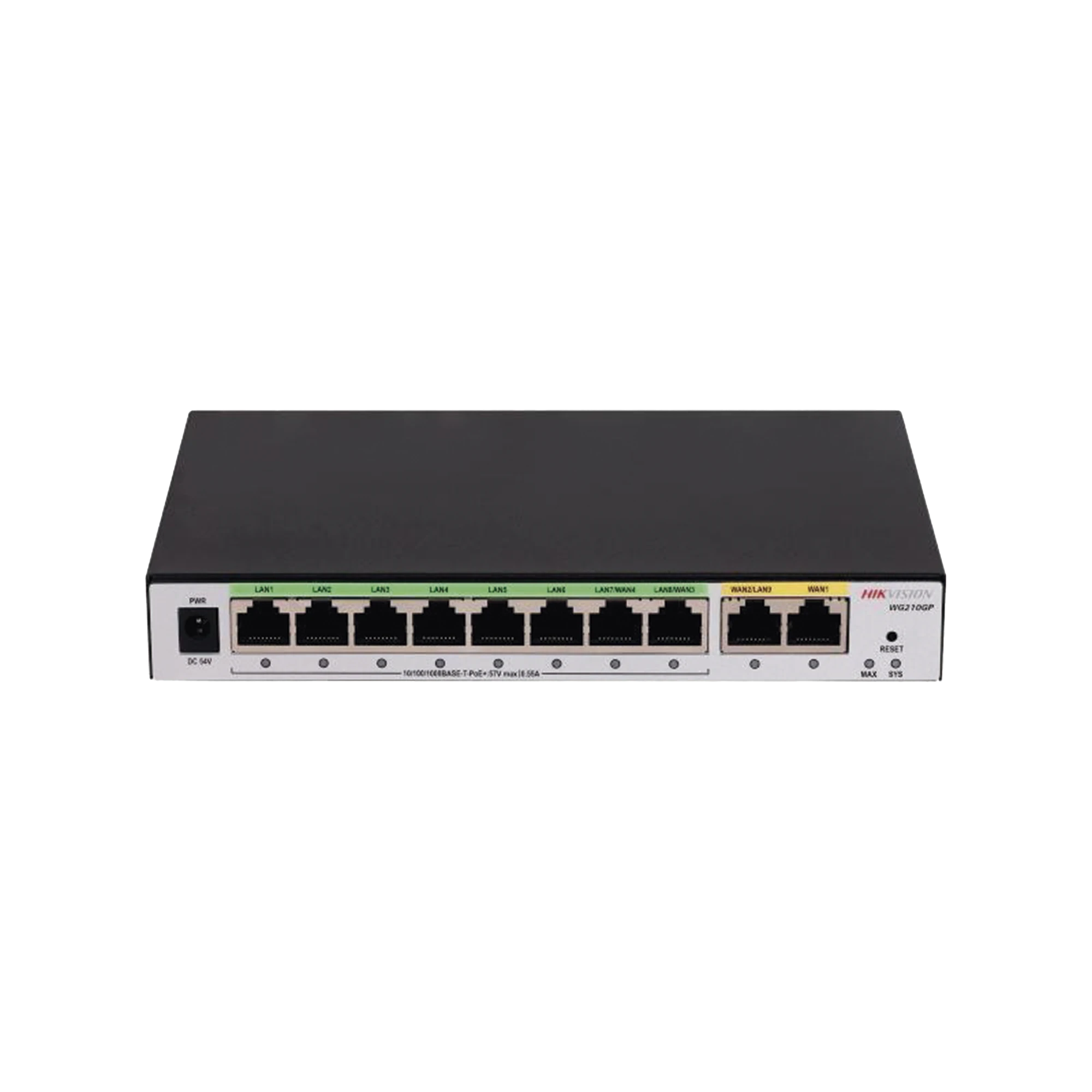 ROUTER GIGABIT POE+ / IDEAL PARA ACCESS POINT (AP) / 8 PUERTOS GIGABIT POE+ / 2 PUERTOS WAN / HASTA 200 CLIENTES-Networking-HIKVISION-DS-3WG210GP-SI-Bsai Seguridad & Controles