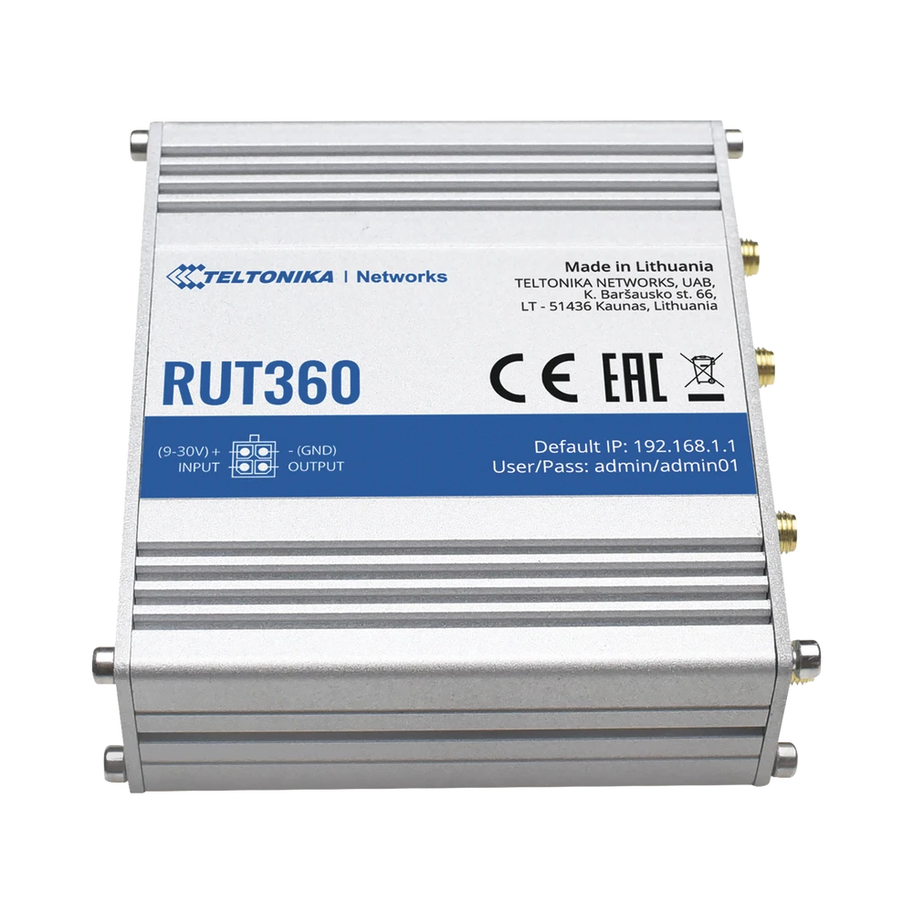 ROUTER INDUSTRIAL 4G LTE CAT6, BANDAS: B2, B4, B5, B7, B12, B13, B25, B26, B291, B30, B66-Redes WiFi-TELTONIKA-Bsai Seguridad & Controles