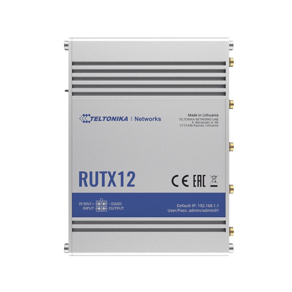 ROUTER INDUSTRIAL LTE (4.5G) CAT 6, DOBLE MODEM Y DOBLE SIM, GNSS, CARCASA INDUSTRIAL-Networking-TELTONIKA-Bsai Seguridad & Controles