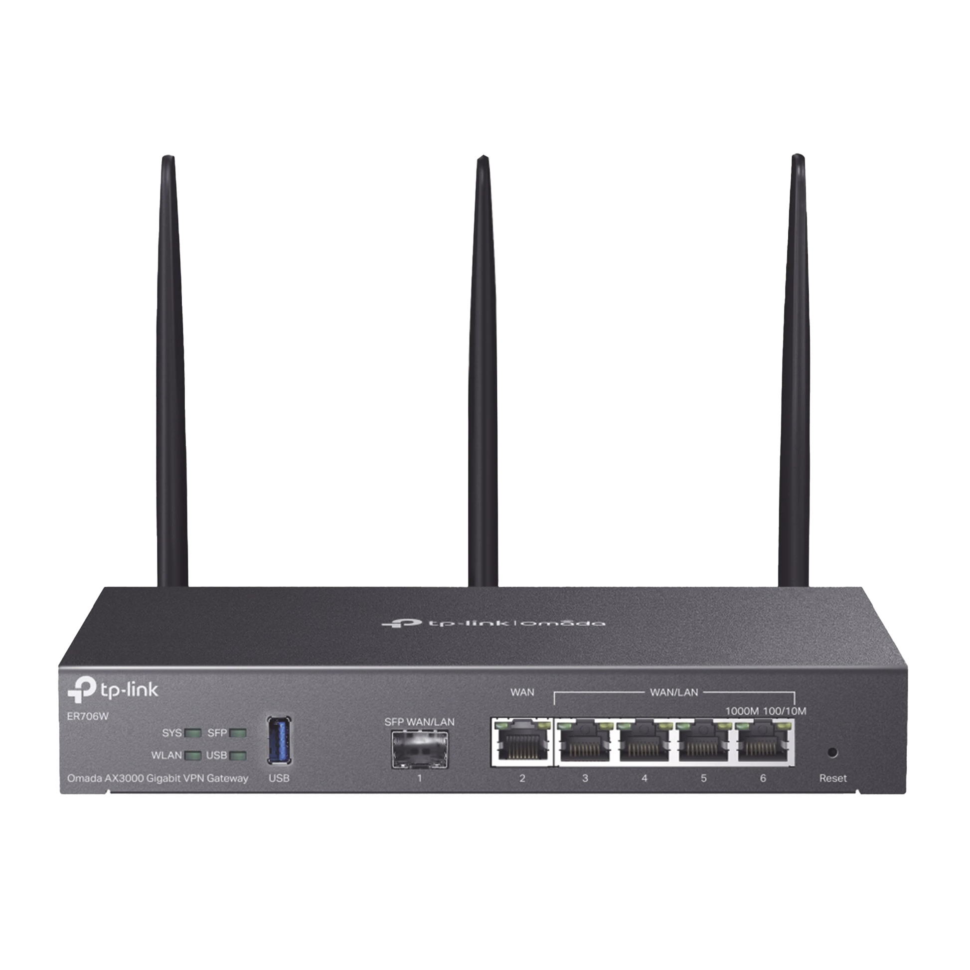 ROUTER OMADA VPN / SDN MULTI-WAN GIGABIT / 1 PUERTO WAN SFP GIGABIT / 1 PUERTO WAN RJ45 GIGABIT / 2 PUERTOS LAN RJ45 GIGABIT / 2 PUERTOS CONFIGURABLES LAN/WAN / 150,000 SESIONES CONCURRENTES / ADMINISTRACIÓN CENTRALIZADA OMADA O STAND-ALONE-Networking-TP-LINK-ER706W-Bsai Seguridad & Controles