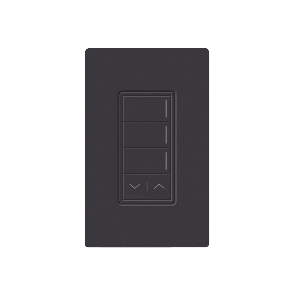 (RADIORA3) BOTONERA SUNNATA NEGRO 3 ESCENAS Y 2 BOTONES SUBIR/BAJAR PARA RADIO RA3, PROGRAME ESCENAS DIFERENTES EN CADA BOTÓN.-Automatización - Casa Inteligente-LUTRON RADIORA 3-Bsai Seguridad & Controles