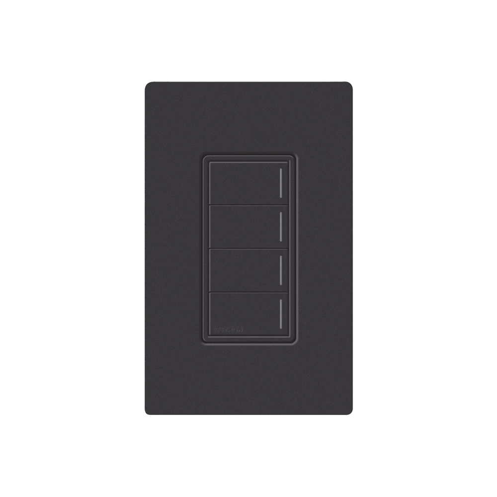 (RADIORA3) BOTONERA SUNNATA NEGRO 3 ESCENAS Y 2 BOTONES SUBIR/BAJAR PARA RADIO RA3, PROGRAME ESCENAS DIFERENTES EN CADA BOTÓN.-Automatización - Casa Inteligente-LUTRON RADIORA 3-Bsai Seguridad & Controles