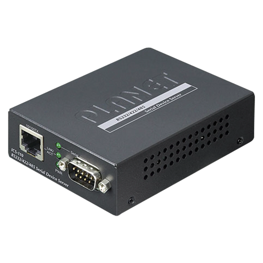 CONVERTIDOR DE MEDIOS DE RS-232/ RS-422/ RS-485 A FAST ETHERNET, ADMINISTRACIÓN WEB, SNMP Y TELNET-Convertidores de Medios-PLANET-ICS-110-Bsai Seguridad & Controles