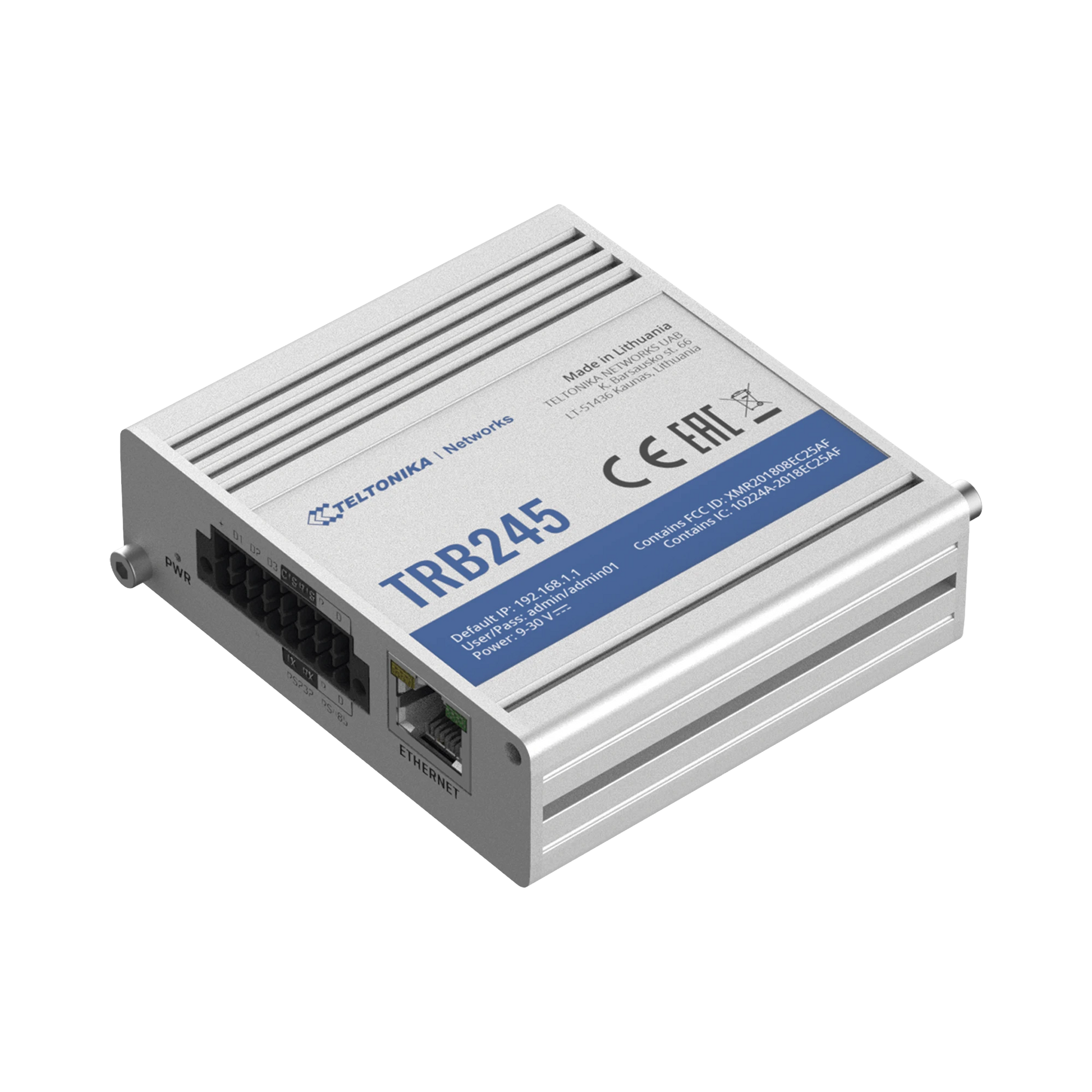 GATEWAY INDUSTRIAL LTE M2M (CAT 4), PUERTOS SERIAL RS232/RS485-Networking-TELTONIKA-Bsai Seguridad & Controles