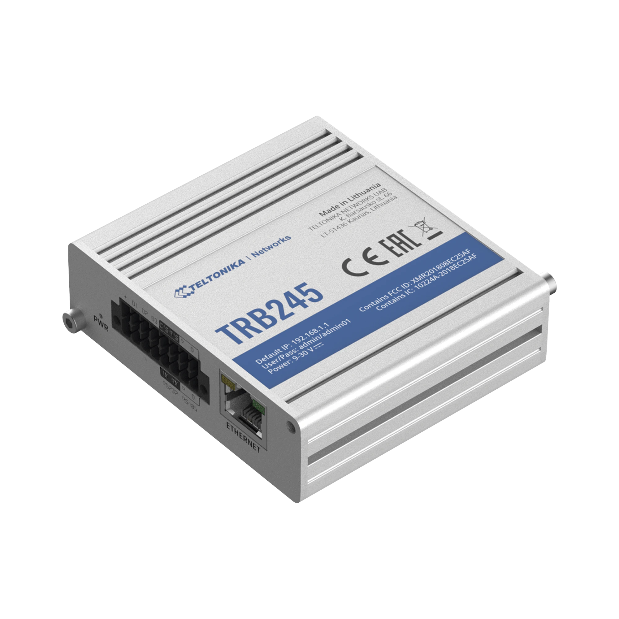 GATEWAY INDUSTRIAL LTE M2M (CAT 4), PUERTOS SERIAL RS232/RS485-Networking-TELTONIKA-Bsai Seguridad & Controles