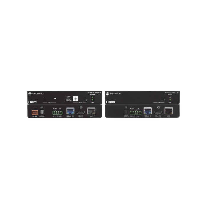 EXTENSOR 4K HDR HDMI MÁS DE 100 M HDBASET TX/RX CON ETHERNET, CONTROL, POE Y RETORNO DE AUDIO-VoIP - Telefonía IP - Videoconferencia-ATLONA-AT-HDR-EX-100CEA-KIT-Bsai Seguridad & Controles