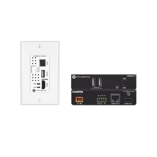 OMEGA 4K/UHD PLACA DE PARED HDBASET TX/RX PARA HDMI CON USB-VoIP - Telefonía IP - Videoconferencia-ATLONA-AT-OME-EX-WP-KIT-LT-Bsai Seguridad & Controles