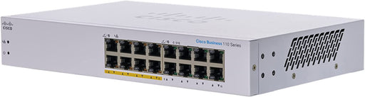 SWITCH CISCO BUSINESS CBS, 16 PUERTOS 10/100/1000 GIGABIT, NO ADMINISTRABLE, POE, 32 GBIT/S-Switches PoE-CISCO-Bsai Seguridad & Controles