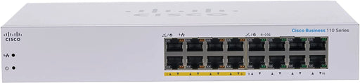 SWITCH CISCO BUSINESS CBS, 16 PUERTOS 10/100/1000 GIGABIT, NO ADMINISTRABLE, POE, 32 GBIT/S-Switches PoE-CISCO-Bsai Seguridad & Controles