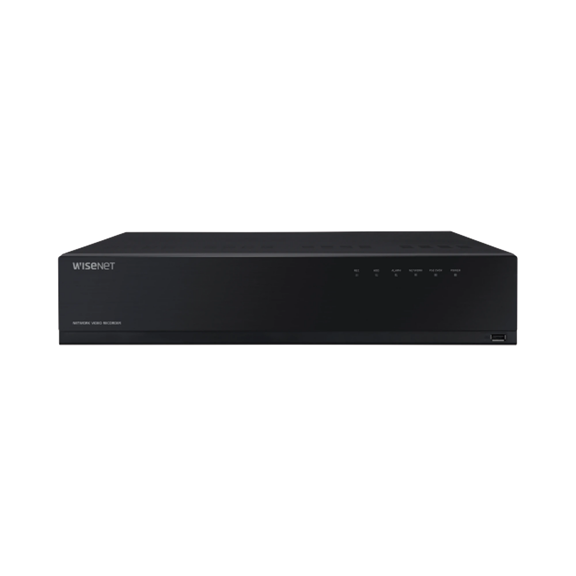 NVR DE 12 MEGAPÍXEL CON WISENET WAVE EMBEBIDO / INCLUYE 4 LICENCIAS / 2TB INCLUIDOS / 16 CANALES / 16 PUERTOS POE+ / H.265 & WISESTREAM / E/S DE ALARMA-Nvrs-Hanwha Techwin Wisenet-Bsai Seguridad & Controles