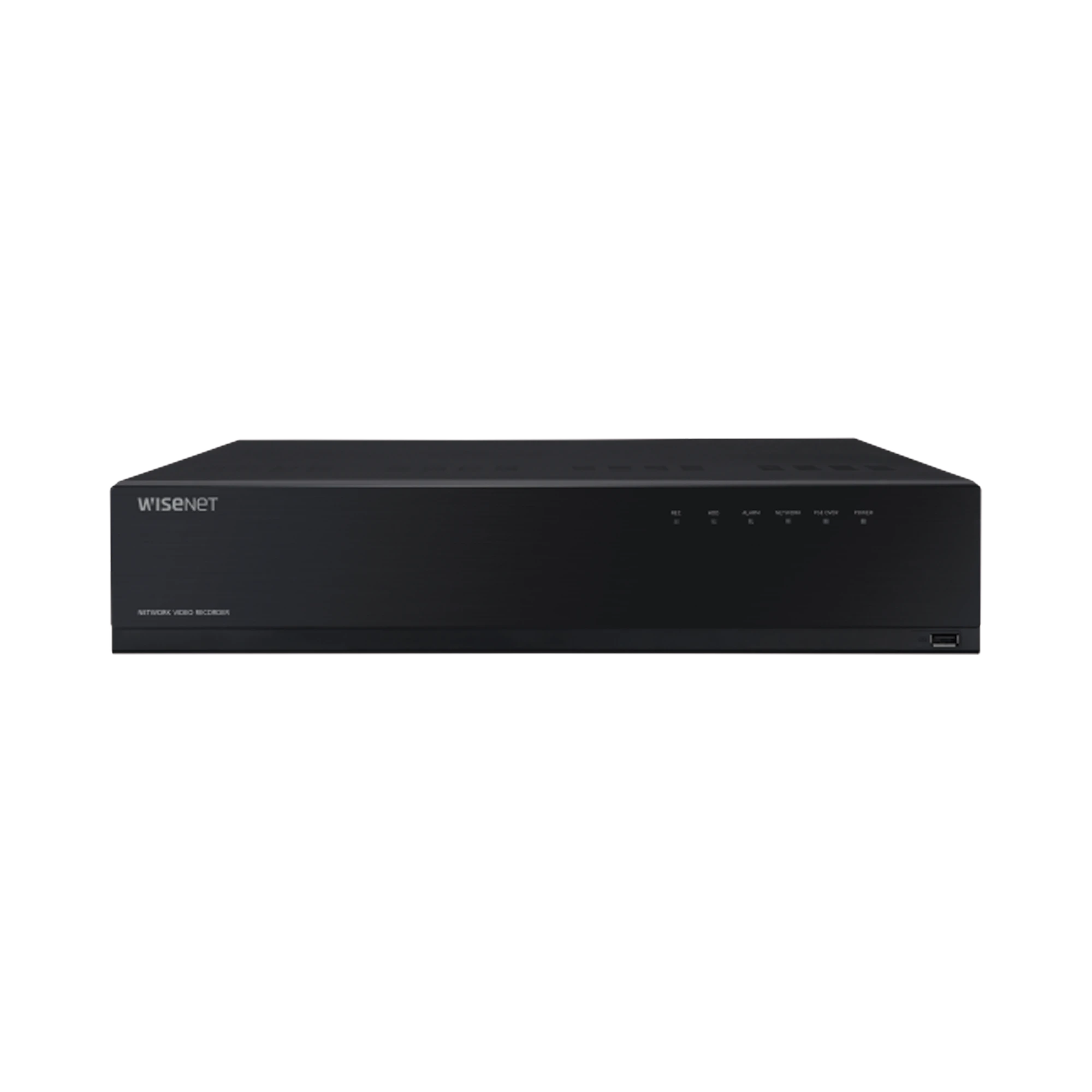 NVR DE 12 MEGAPÍXEL CON WISENET WAVE EMBEBIDO / INCLUYE 4 LICENCIAS / 2TB INCLUIDOS / 16 CANALES / 16 PUERTOS POE+ / H.265 & WISESTREAM / E/S DE ALARMA-Nvrs-Hanwha Techwin Wisenet-Bsai Seguridad & Controles