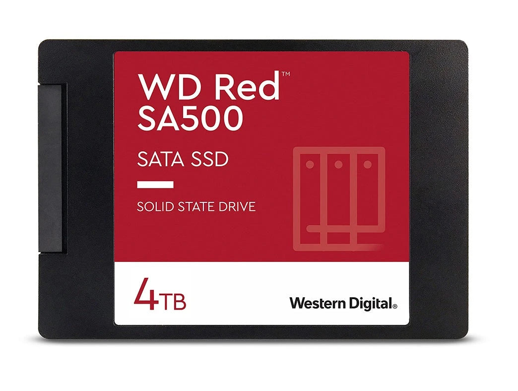 SSD WESTERN DIGITAL SERIE RED WDS400T1R0A 4TB SATA III 6 GB/S FF 2.5” TBW 2500-Memorias SD y MicroSD-WESTERN DIGITAL-Bsai Seguridad & Controles