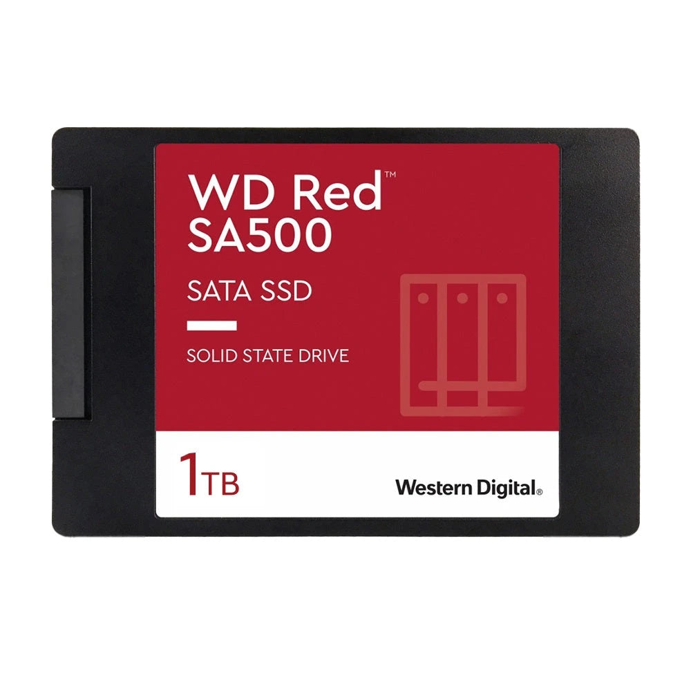 SSD WESTERN DIGITAL SERIE RED WDS100T1R0A 1TB SATA III 6 GB/S FF 2.5” TBW 350-Para Servidores y NAS-WESTERN DIGITAL-Bsai Seguridad & Controles