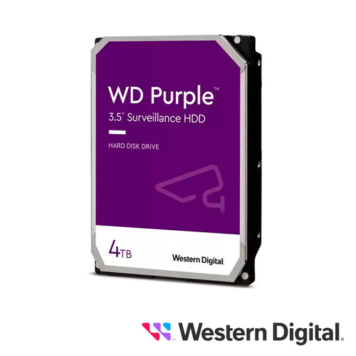 DISCO DURO DD 4TB SATA WD PURPLE WD42PURZ 24/7 OPTIMIZADO PARA VIDEOVIGILANCIA SATA III 6GB/S-Almacenamiento-WESTERN DIGITAL-WD42PURZ-Bsai Seguridad & Controles