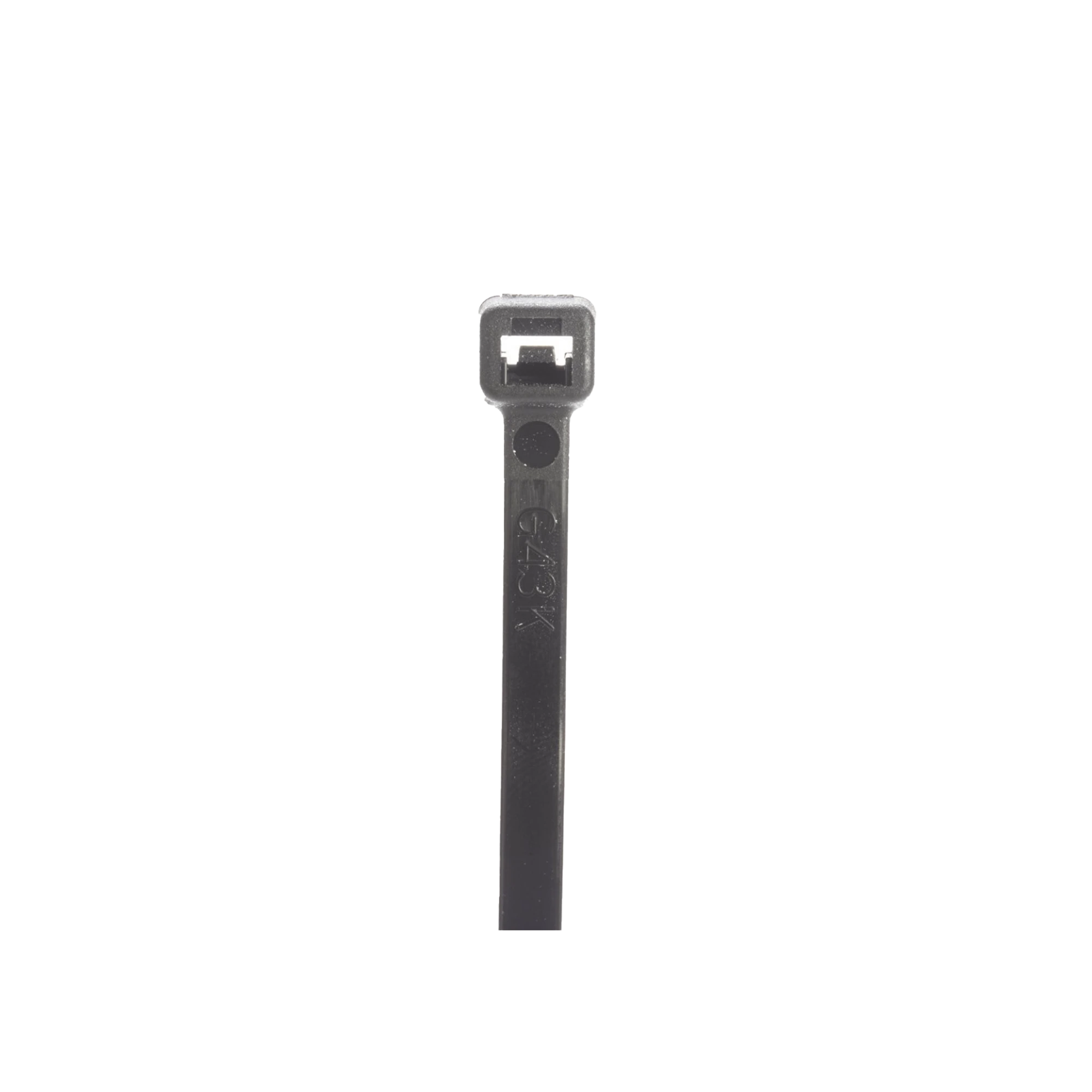 CINCHO STRONGHOLD, 370 MM LARGO X 4.8MM ANCHO, TENSIÓN 50 LB (222 N) NYLON 6,6 COLOR NEGRO, PAQUETE DE 100 PIEZAS