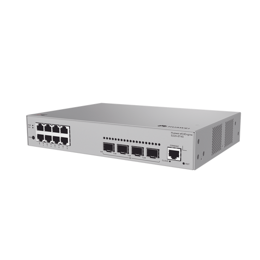 SWITCH GIGABIT ADMINISTRABLE CAPA 2 / 8 PUERTOS 10/100/1000 MBPS / 4 PUERTOS SFP UPLINK / ADMINISTRACIÓN NUBE GRATIS-Networking-HUAWEI-S2208T4S-Bsai Seguridad & Controles