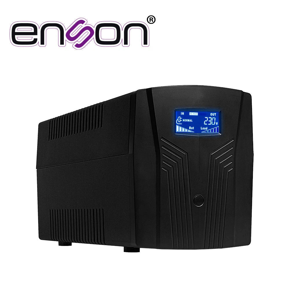 NO BREAK UPS ENSON ENS-EA2150 1500VA/900W 6 CONTACTOS CON BATERIA DE RESPALDO LINEA INTERACTIVA PANTALLA LCD VOLTAJE DE ENTRADA/SALIDA 120VAC-Ups/No Break-ENSON-Bsai Seguridad & Controles