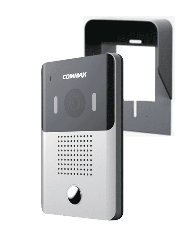COMMAX DRC4YP - FRENTE DE CALLE PARA VIDEOPORTERO, COMPATIBLE CON MONITORES COMMAX USO EN INTERIOR Y EXTERIOR/ SOPORTA 2 MONITORES/ SALIDA DE RELAY PARA FUNCIÓN DE APERTURA DE PUERTA INCLUYE CUBIERTA METALICA-Kits de Videoporteros-COMMAX-Bsai Seguridad & Controles