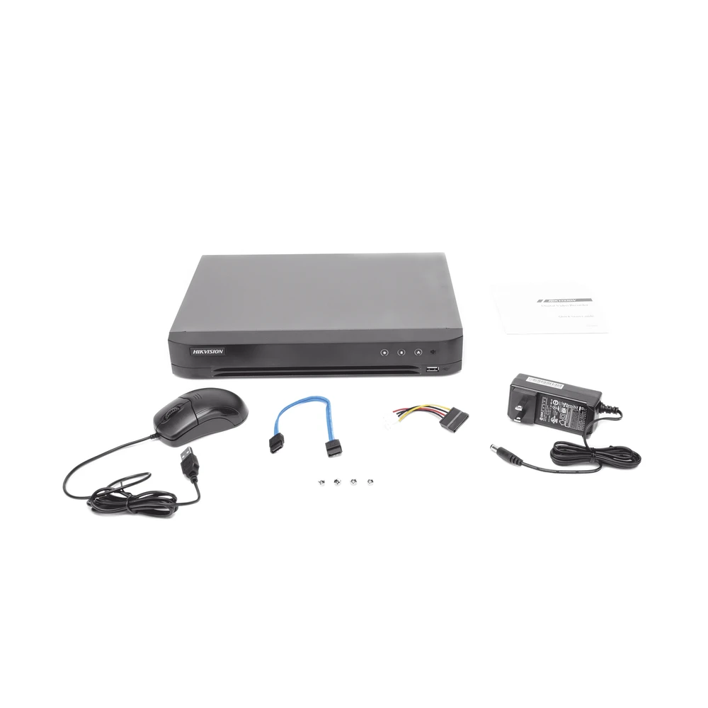 (ACUSENSE / EVITA FALSAS ALARMAS) DVR 4 MEGAPIXEL / 8 CANALES TURBOHD + 4 CANALES IP / 1 BAHÍA DE DISCO DURO / AUDIO POR COAXITRON / SALIDA DE VÍDEO EN FULL HD-Dvrs-HIKVISION-Bsai Seguridad & Controles