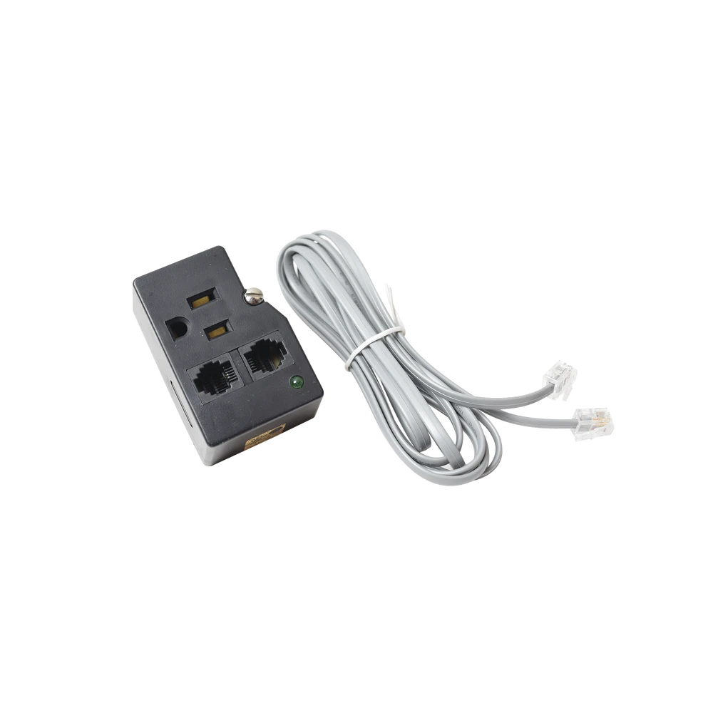 PROTECTOR PARA ENCHUFE CON SALIDA ÚNICA, CIRCUITO DE 110 V/15 A, TORNILLO DE RETENCIÓN, TELCO RJ11 ENTRADA/SALIDA-Protección Contra Descargas-DITEK-Bsai Seguridad & Controles