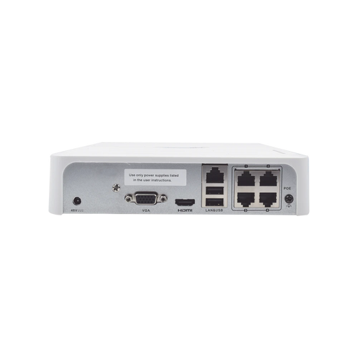 NVR 4 MEGAPIXEL / 4 CANALES IP / 4 PUERTOS POE+ / 1 BAHÍA DE DISCO DURO / SALIDA EN FULL HD-Nvrs-HIKVISION-NVR-104H-D/4P-Bsai Seguridad & Controles