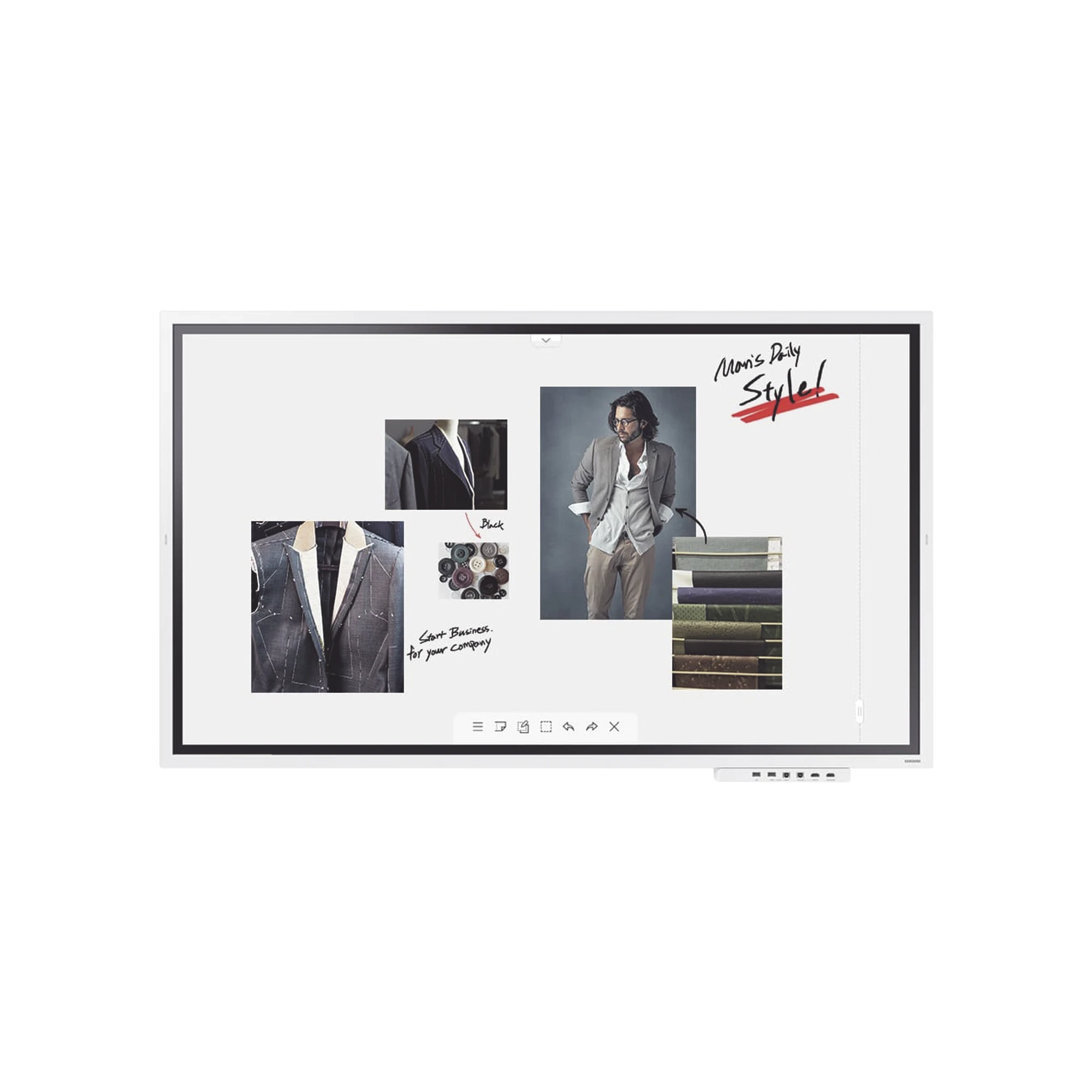 DISPLAY FLIP2 WIFI INTERACTIVO DE 65" CON LÁPIZ TÁCTIL. PUERTOS USB/RJ45/RS232/HDMI/SALIDA TOUCH-Monitores Pantallas y Mobiliario-SAMSUNG ELECTRONICS-Bsai Seguridad & Controles