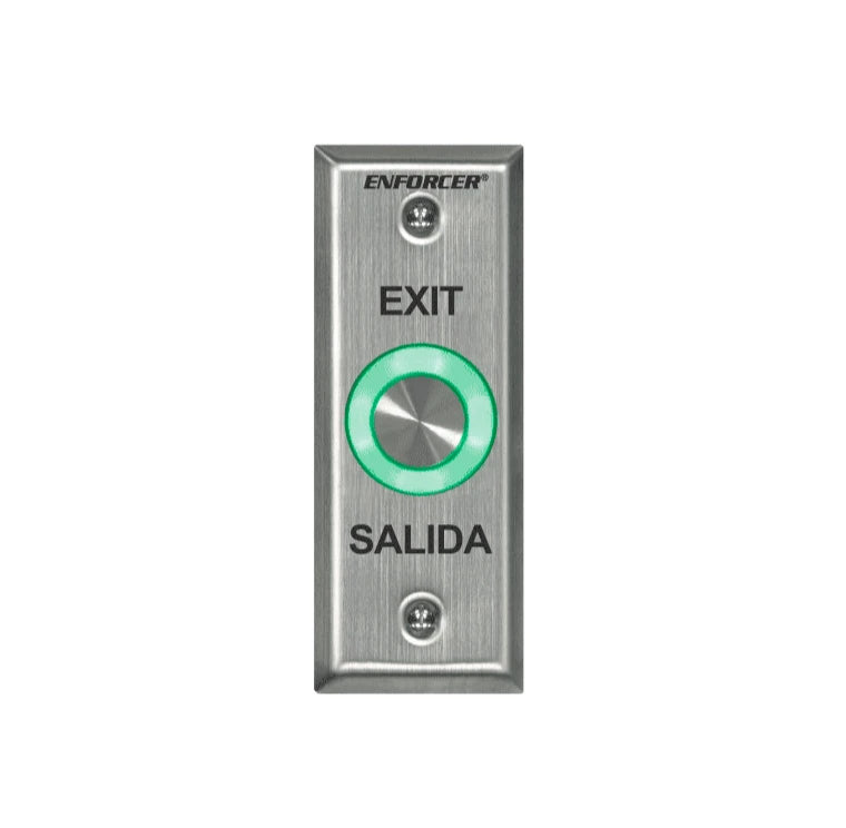 SECO-LARM SD6176SS1Q - BOTÓN DE SALIDA PIEZOELÉCTRICO DE ACERO INOXIDABLE IP 65 CON LUZ LED VERDE / SALIDAS NO Y NC-Tarjetas y Botones-SECO-LARM-SEC0760003-Bsai Seguridad & Controles