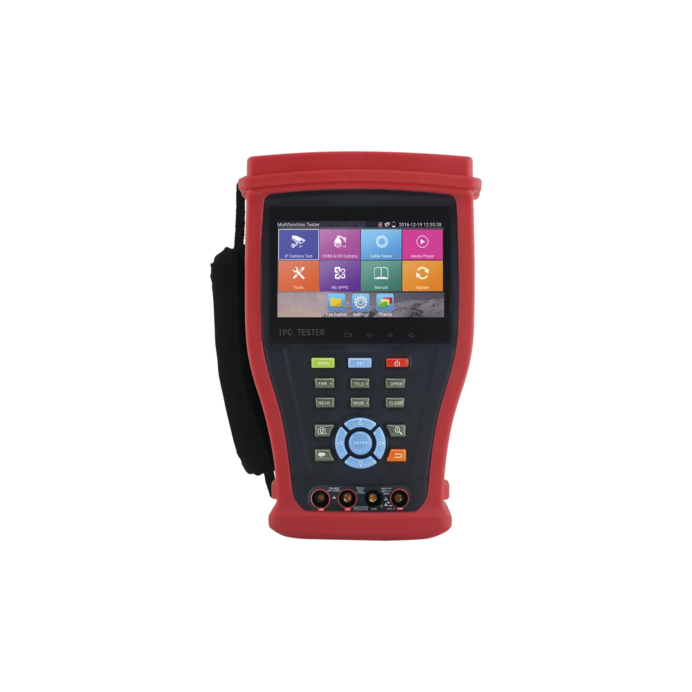 PROBADOR DE VIDEO ANDROID CON PANTALLA LCD DE 4.3" PARA IP 4K / HD-TVI (8MP), HD-CVI (8MP), AHD (5MP) / MULTÍMETRO DIGITAL, HDMI ENTRADA/ SALIDA, WIFI-Probadores de video-EPCOM-Bsai Seguridad & Controles