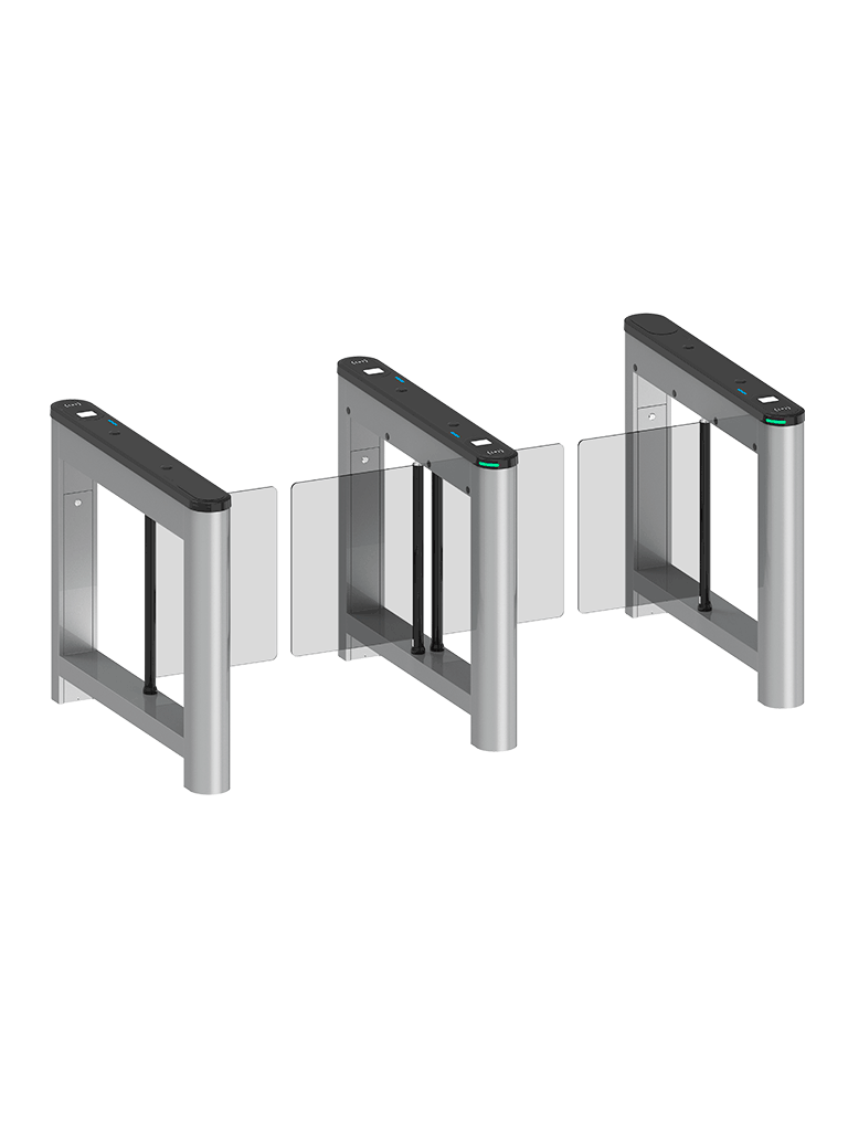 ZKTECO SATURNS1000 - BARRERA PEATONAL TIPO SWING BIDIRECCIONAL / EQUIPADA CON UN MOTOR DC BRUSHLESS / HASTA 3 MILLONES DE CICLOS / ACERO SPCC LAMINADO EN FRÍO / VIDRIO TEMPLADO 2.5D #NEWZK-Swing Barriers-ZKTECO-Bsai Seguridad & Controles
