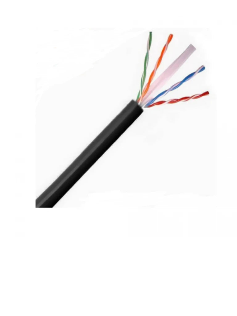SAXXON OUTP6COP305NE - CABLE UTP 100% COBRE / CATEGORIA 6 / COLOR NEGRO / EXTERIOR / 305 M / AWG 23 / 4 PARES / FLUKE TEST / UL/-Cable-SAXXON-Bsai Seguridad & Controles