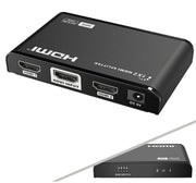 SAXXON LKV312HDR-V2.0 - DIVISOR DE VIDEO HDMI 4K DE 1 ENTRADA Y 2 SALIDAS/ SOPORTA RESOLUCIÓN 4KX2K @30HZ/ 1080P FULL HD/ DISTANCIA DE 10 METROS EN ENTRADA Y SALIDAS/ SWITCH EDID PARA AUTOAJUSTE DE RESOLUCIÓN/-Divisores / Splitters-SAXXON-Bsai Seguridad & Controles