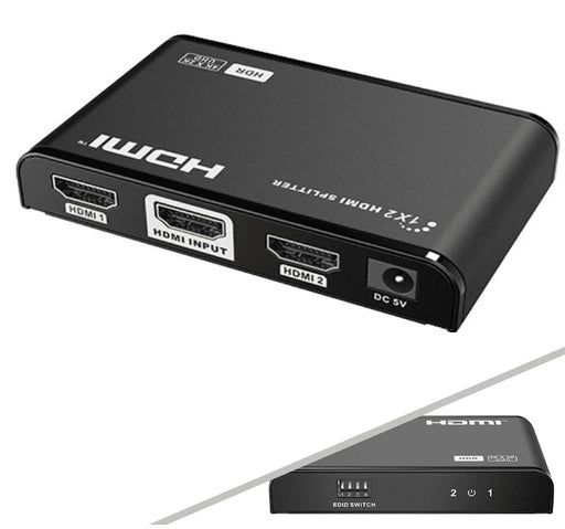 SAXXON LKV312HDR-V2.0 - DIVISOR DE VIDEO HDMI 4K DE 1 ENTRADA Y 2 SALIDAS/ SOPORTA RESOLUCIÓN 4KX2K @30HZ/ 1080P FULL HD/ DISTANCIA DE 10 METROS EN ENTRADA Y SALIDAS/ SWITCH EDID PARA AUTOAJUSTE DE RESOLUCIÓN/-Divisores / Splitters-SAXXON-SXN0560002-Bsai Seguridad & Controles