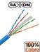 SAXXON CABLE UTP 100% COBRE CATEGORÍA 6 305 METROS-Cable-SAXXON-TVD119019-Bsai Seguridad & Controles