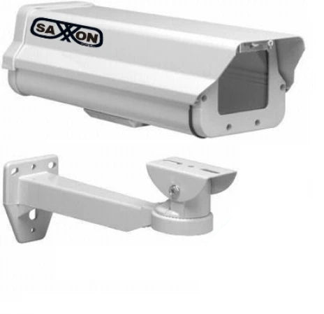 SAXXON HO605&BR205 - GABINETE BLANCO TIPO FLIP-OPEN / MEDIDA 14.2 X 11.5 X 37 CM / INCLUYE SOPORTE / LARGO-Gabinetes-SAXXON-Bsai Seguridad & Controles